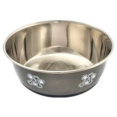Durapet 輕時尚不鏽鋼寵物碗 - S, 漾黑, 1個