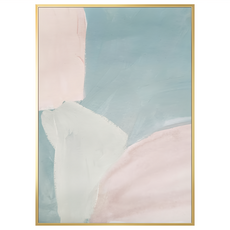 菠蘿選畫所 迷濛I APAS4610G 藝術畫作 (59.4 x 42cm 畫框) 北歐風掛畫, 金色