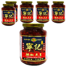 寧記 辣椒大王, 新鮮辣椒醬 390g, 6罐