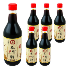 高印 五賢陳醋, 520ml, 6瓶