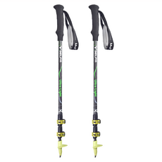 SELPA 凜淬碳纖維三節式外鎖登山杖, 黃色, 2支