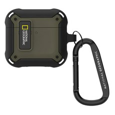 NATIONAL GEOGRAPHIC 國家地理 RuggedBumper AirPods1&2卡扣式保護殼 卡奇色 堅固耐用防摔, airpods1&2 保護套, 1個