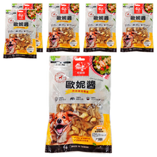 Bernice 柏妮絲 歐妮醬 香脆 狗零食 60g 低脂 高適口性 健康美味無負擔, 鴨喉結, 6包