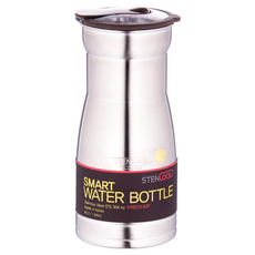 STENLOCK Smart系列 不鏽鋼水瓶 2號 1200毫升, 韓國製造 STS 304, 銀色, 1.2L, 1個