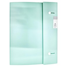 KING JIM KAKIKO 單頁式風琴摺疊資料夾 16大袋 PP材質 238x311x24mm, 薄荷綠, 1本