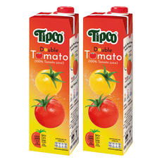 Tipco 100%雙番茄汁 2瓶 1L 純天然 補充蔬果營養