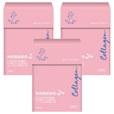 So Lucky 珍欣運 神經醯安膠原 Set 提升光澤水感 含日本專利玄米萃取物, 14包, 2g, 3盒