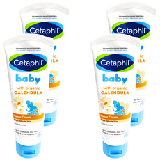 Cetaphil 舒特膚 Baby 舒緩護膚膏 屁屁膏，有機金盞花，舒緩修護，葵花子油和蜂蠟，深層滋養, 70g, 4條