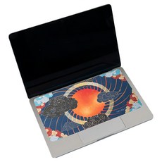 NAUGHTY GHOST 頑皮鬼 多功能清潔布鼠墊 可擦拭螢幕/鏡頭/夾入筆電, 雲繪天照, 1個