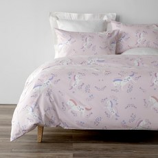 HOLA 和樂家居 夢幻小馬純棉防蟎抗菌被套 雙人, 夢幻小馬 粉色