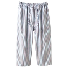 MIT文進中老年男薄長褲，開檔設計友善長輩，居家/長照/醫院, M, 款式隨機