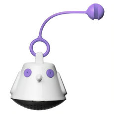 QDO 水中鳥濾茶器，不鏽鋼、矽膠、塑膠材質, 直徑4.5 x 3.7cm 繩長 7cm, 1個