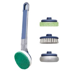 五合一多功能鍋刷 NC419D 145g, 顏色隨機, 廚房清潔好幫手, 1個