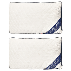 TANROER 天柔家 抗菌防蟎飯店枕, 45 x 74, 簡約藍邊, 2個