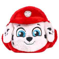 PAW PATROL 汪汪隊立大功 兒童手提斜背兩用絨毛包 圓形拉鍊包 10吋