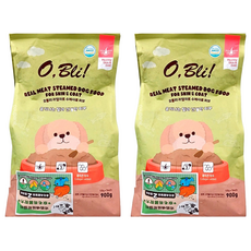O Bli 噢 比利 頂級機能軟飼料 皮毛亮麗配方 犬用 2個月以上, 高級鮮嫩雞肉, 900g, 2袋