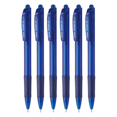 Pentel 飛龍文具 輕油性自動原子筆, Feel-it! BX417 0.7mm, 藍色, 6盒