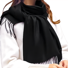 小麥購物 仿羊絨純色圍巾 E157 102g 2條