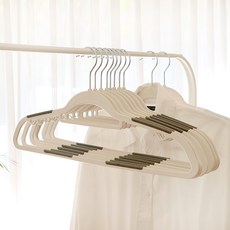 White Rabbit 設計款防滑衣架 加大款 30個, 白色 + 灰色, 1組