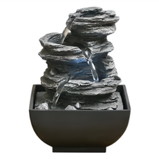 呵呵茶 風水擺件 2352 13 x 13 x 18cm, 風生水起 黑色