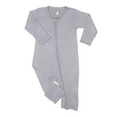 baa baa sheepz 抱抱羊 cute系列雙拉鍊長袖連身衣 12-18M, 灰色, 12-18 months