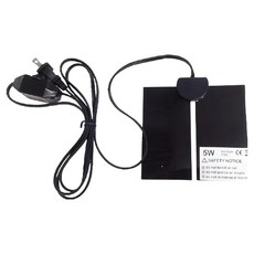 Petpetzone 佩佩龍 控溫加溫片 保溫 爬蟲 兩棲適用, Black, 1個