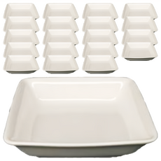 TATUNG 大同磁器 方形味碟 4.25吋, 白色, 20個