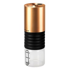 日象 電動咖啡研磨機 ZOEG-C0606 陶瓷磨芯 USB充電式 304不鏽鋼 玻璃粉末槽, 1個