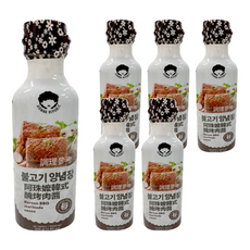 AJUMMA REPUBLIC 阿珠嬤 韓式醃烤肉醬 醃製 拌炒, 335g, 6瓶