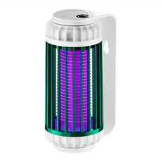 拍平方 充電 紫光電擊式滅蚊燈 USB接口 內建電池 壁掛可檯面放置 除蚊盒快速清潔, BH126