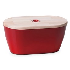 omADA 麵包箱, 紅色, 壓克力木製, 34*19*17公分, 6L, 1個