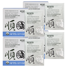 KESUTO 氣津堂 乳酸菌菊苣飲 奶茶風味, 每包含1.0x10⁹ CFU優質乳酸菌, 每包含13.7g 膳食纖維, 10包, 33g, 4盒