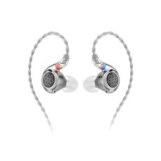 FIIO 飛傲 FD11 入耳式單動圈可換線耳機, 碳纖維振膜, 非對稱雙磁路, 鋅合金耳機殼, Hi-Res Audio認證, 銀色