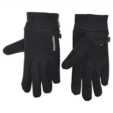 Naturehike 挪客 GL10 觸摸防滑手套 92%滌綸纖維 8%氨綸 全掌觸屏設計, 黑色, XL(23.5 x 23 x 10cm), 1雙
