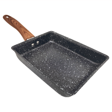 玉子燒鍋, 13x18cm, 黑色, 19cm, 1個