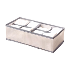 衣物分隔收納盒組 四邊加厚 7格內衣/8格內褲/24格襪子, 3入, 32 x 16 x 9cm