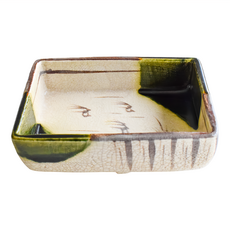 佐和陶瓷國際有限公司 貫入織部角形缽 日本製 340ml, 1個, 單一顏色