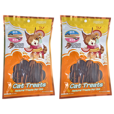 Cat Glory 驕傲貓 鱈魚泥裹蔓越莓棒 貓零食, 鱈魚泥+蔓越莓, 60g, 2包