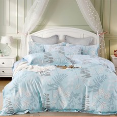 E-ROU 伊柔寢飾 吸濕排汗抗菌天絲兩用被 台灣製, 薄荷綠韻