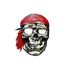 萬聖派對變裝扮 加勒比海盗面具 Set, 2021新品, 仿古銀系, 1組