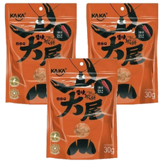 KAKA 卡卡 大尾醬燒蝦餅 辣味, 30g, 3包