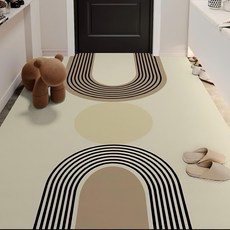 Arbor Home 花田 耐髒防滑PVC皮革地墊, 80 x 120cm, 1個