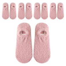 TengYue 日式加厚絨毛隱形襪5雙入 粉色 - 柔軟舒適 低筒隱形 襪口加固
