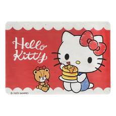 U-House 樺新 Sanrio 三麗鷗 HELLO KITTY刮泥地墊, 甜甜鬆餅 紅色, 1個