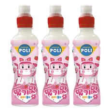 KYODA 京田製菓 波力酸乳風味飲料，草莓口味, 220ml, 3瓶