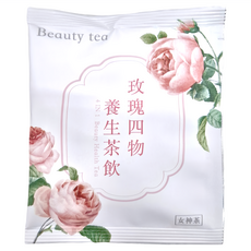仁濟中藥 IIISO 機能玫瑰四物美妍茶 Set - 暖暖四寶, 紅潤健康, 不添加黑糖/冰糖, 6g, 12包, 1盒
