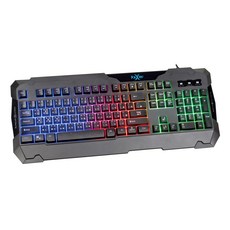 FOXXRAY狐鐳 黑稜戰狐 電競鍵盤, 19鍵不衝突設計, 絢麗繽紛彩虹背光, FXR-BKL-73