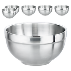 PLUS PERFECT 理想 極緻316不銹鋼雙層碗 無蓋 10cm, 單一顏色, 6個