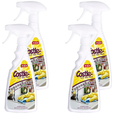 Castle 家適多 廚房全效萬用清潔劑，強效去油汙，溶解油垢，除臭，防汙，SGS無毒認證, 500ml, 4瓶
