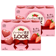 FUJIYA 不二家 Look心型草莓可可, 35g, 2盒